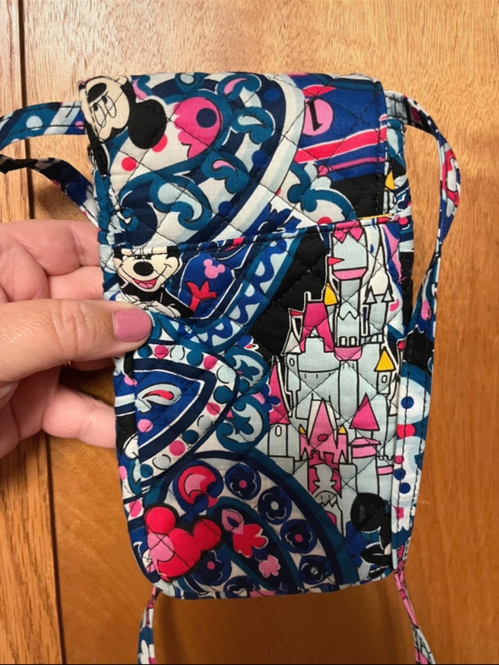 Vera Bradley Disney Quilted cellphone crossbody bag